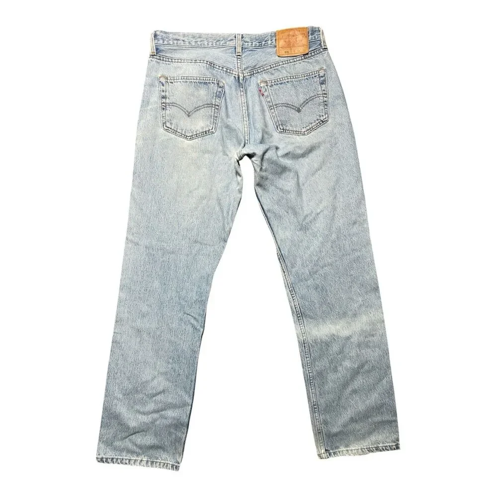 Levi’s 501 XX Light Wash Jeans Made In USA 33X32 Distressed